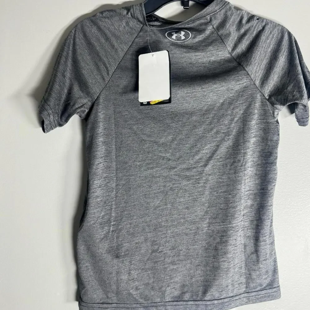 Under Armour Boys🔥❤️ shirt Tech Split Logo HybridShort Sleeve T shirt boys tee